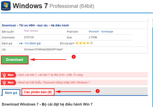 Cách tải Windows 7 ISO chính gốc từ Microsoft