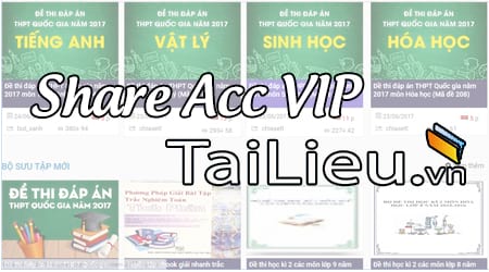 Share Acc VIP tailieu.vn
