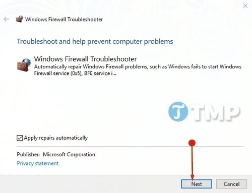Sửa lỗi Windows Defender Firewall trên Windows 10