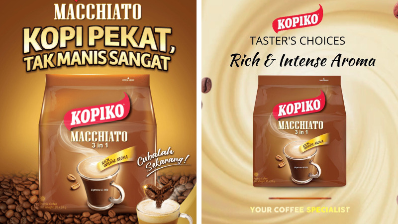 Cà phê sữa hòa tan Kopiko Macchiato kết hợp hoàn hảo giữa cà phê nguyên chất và kem sữa