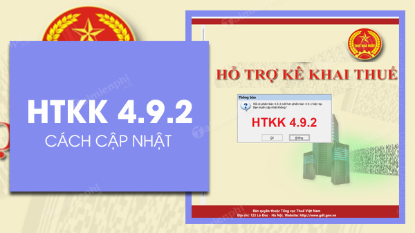 Cách cập nhật HTKK 4.9.2 mới nhất