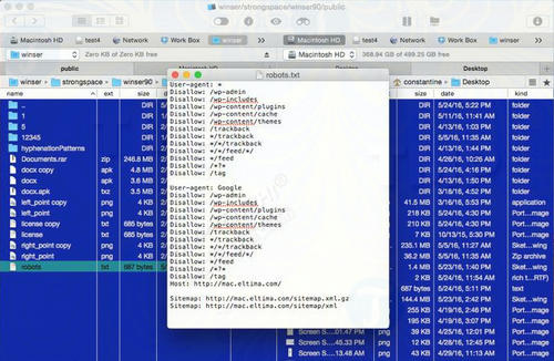 Cách chỉnh sửa file .htaccess, robots.txt và các file trên Mac