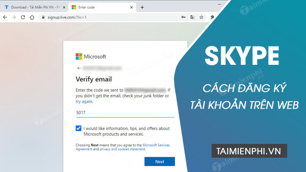 Cách đăng ký Skype trên Web, tạo tài khoản Skype Web