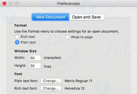 Cách lưu các file ở định dạng .TXT trong TextEdit trên Mac