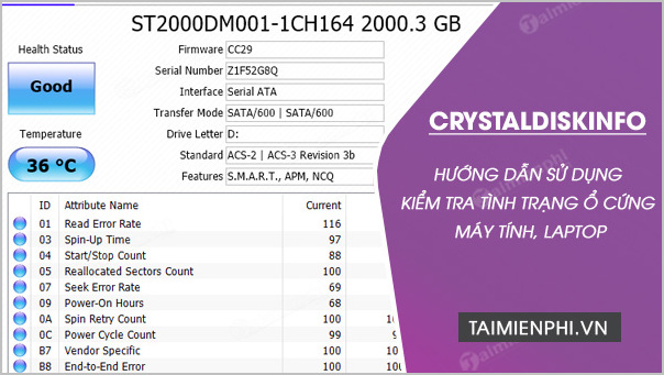 Cách cài phần mềm CrystalDiskInfo-kiểm tra sức khỏe ổ cứng