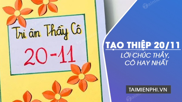 Cách tạo thiệp 20/11 trực tuyến trên điện thoại, Zalo