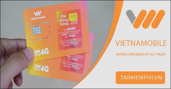 Đăng ký 3G Vietnamobile 1 ngày 1K, 2G