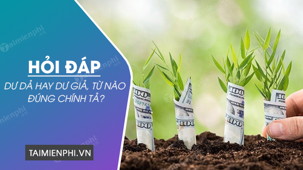 Dư dả hay Dư giả, từ nào viết đúng chính tả tiếng Việt