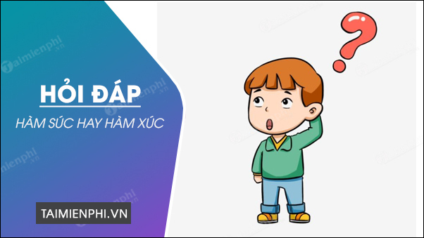 Hàm súc hay hàm xúc, từ nào đúng chính tả?