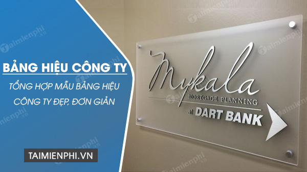 Mẫu bảng hiệu công ty đẹp