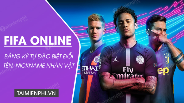 bang ki tu dac biet fifa online 3 4 hay nhat