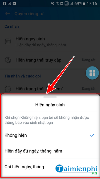 Cach tat thong bao sinh nhat tren Zalo va facebook