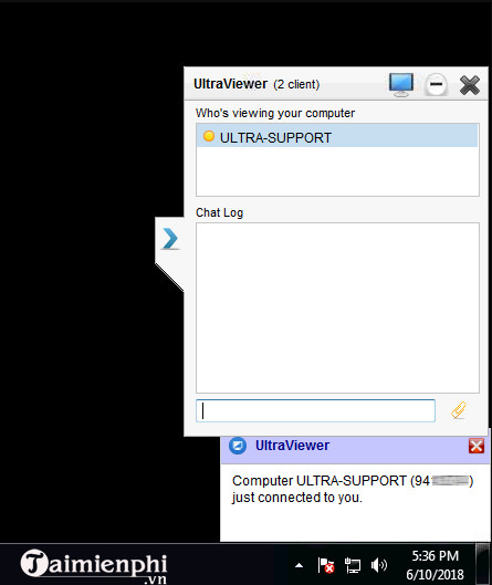 ket noi may tinh tu xa bang ultraviewer