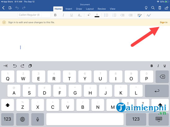 cach su dung word soan thao van ban tren iphone ipad