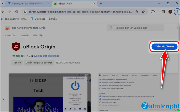 cach su dung ublock origin chrome chan quang cao 2