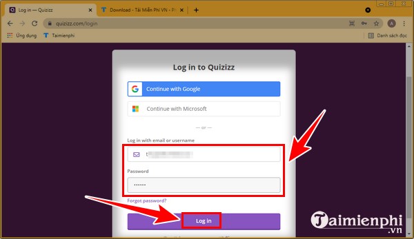 Huong dan su dung phan mem Quizizz
