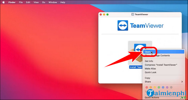 cach tai va cai dat teamviewer cho macbook