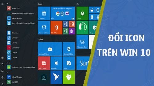 doi bieu tuong icon tren windows 10