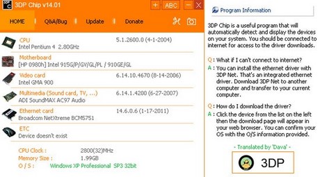 tai driver bang 3dp chip