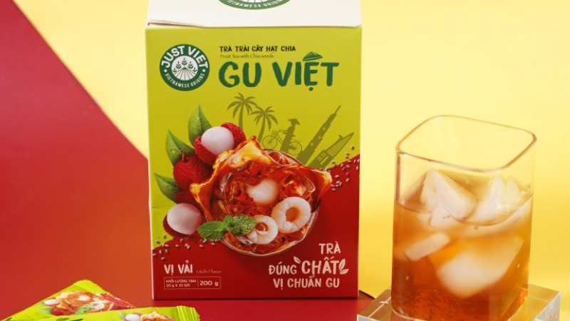 Trà vải hạt chia Just Viet Gu Việt