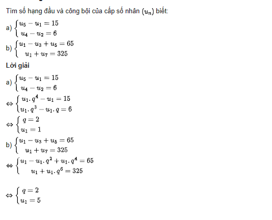 giai toan lop 11 trang 60 sach ctst tap 1 cap so nhan 2