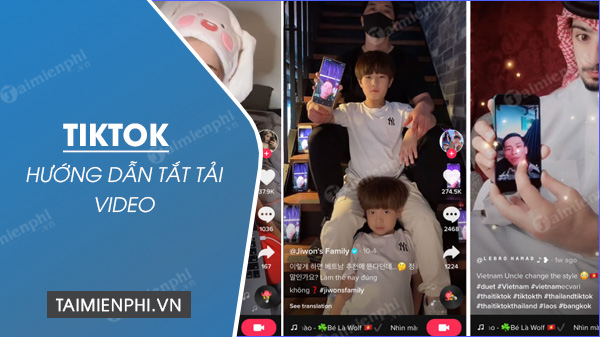 huong dan tat tai video tiktok