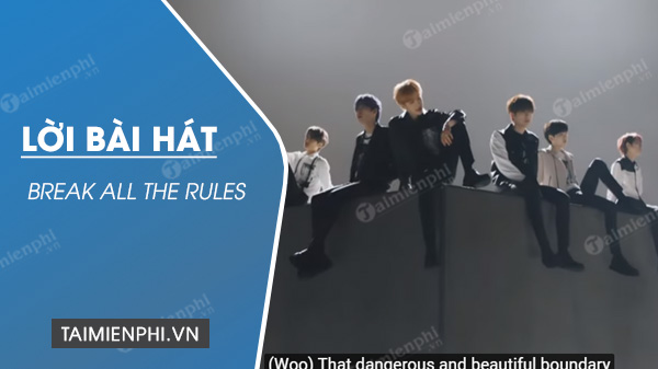 loi bai hat break all the rules cravity