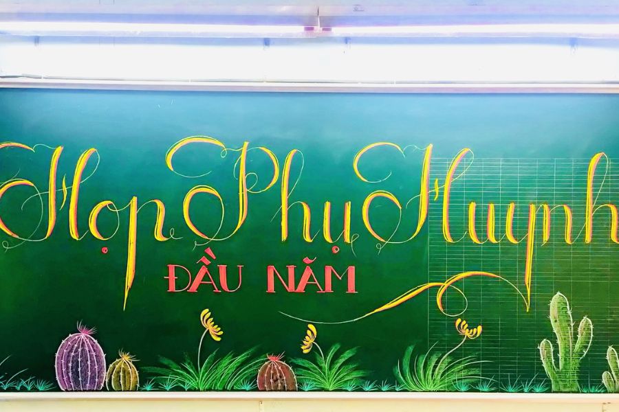 mau trang tri bang hop phu huynh 9