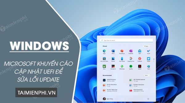 microsoft khuyen cao cap nhat uefi de sua loi update windows