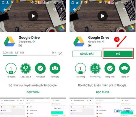 cach dung google drive tren iphone