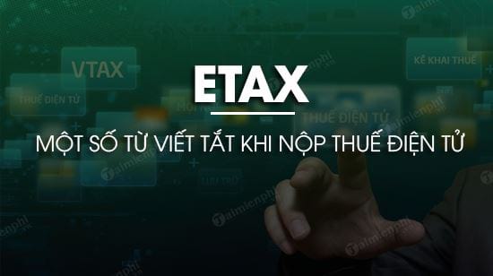 mot so tu viet tat khi nop thue dien tu etax