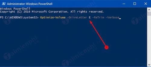 su dung powershell de trim ssd tren windows 10 nhu the nao 2