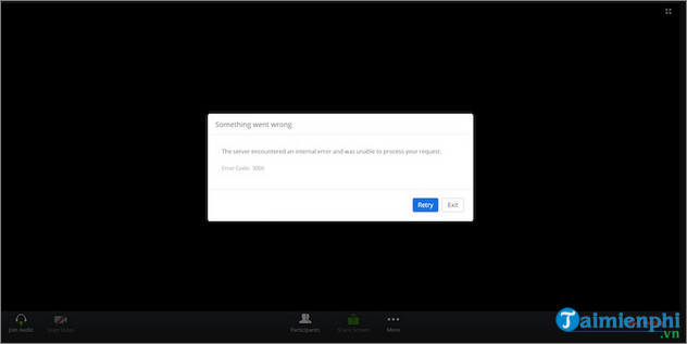 sua loi 3000 khi tham gia cuoc hop truc tuyen tren zoom
