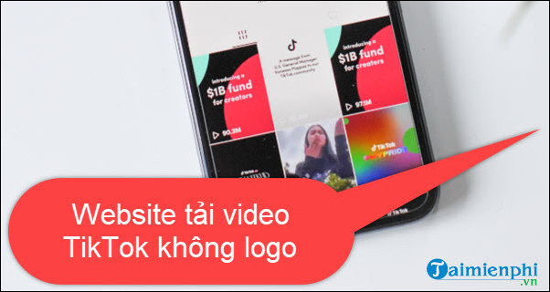 website tai video tiktok khong logo