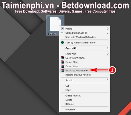cach cai font vntime tren may tinh laptop